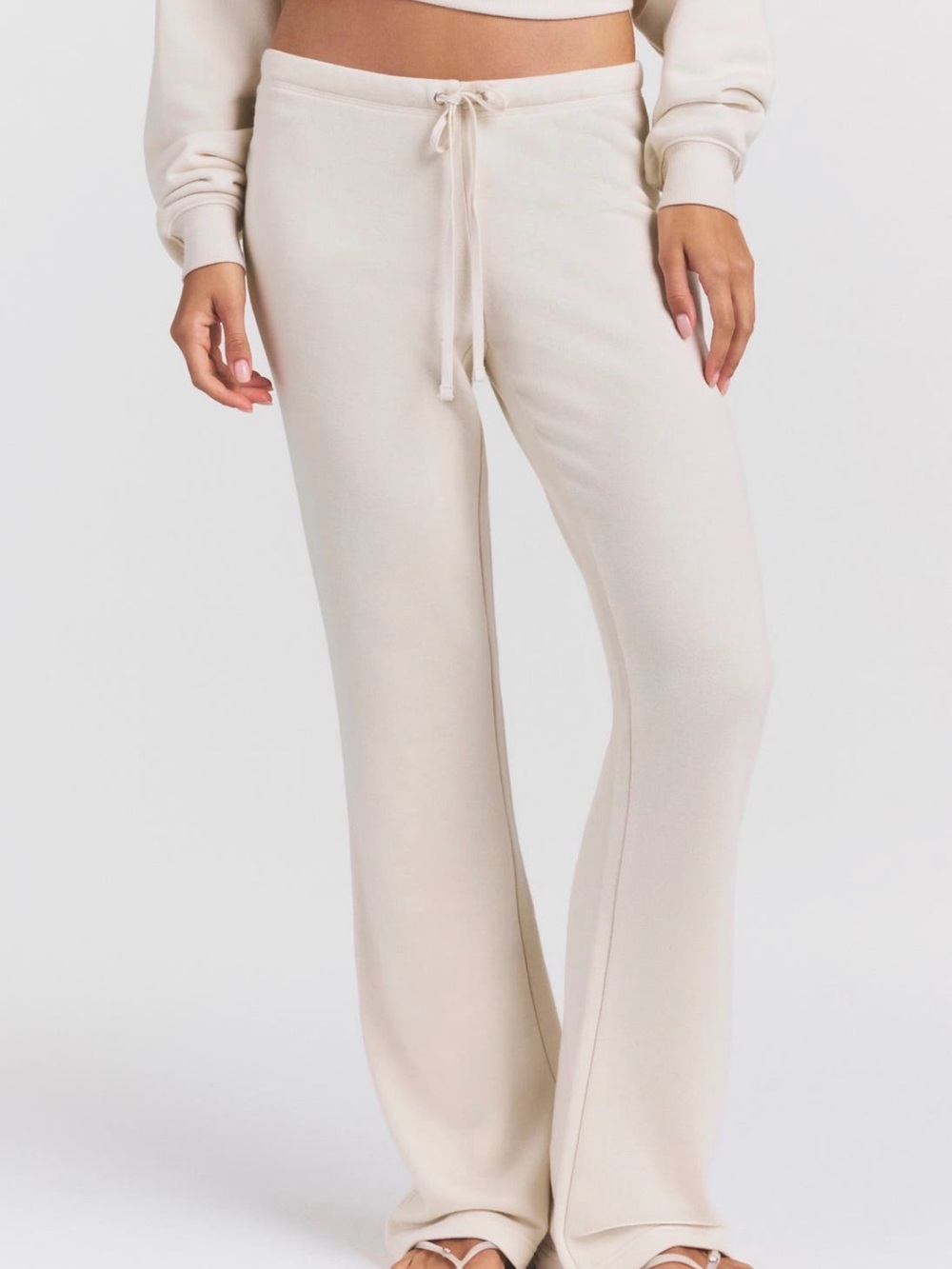 Skims Drapey French Terry Straight Leg Sweatpants